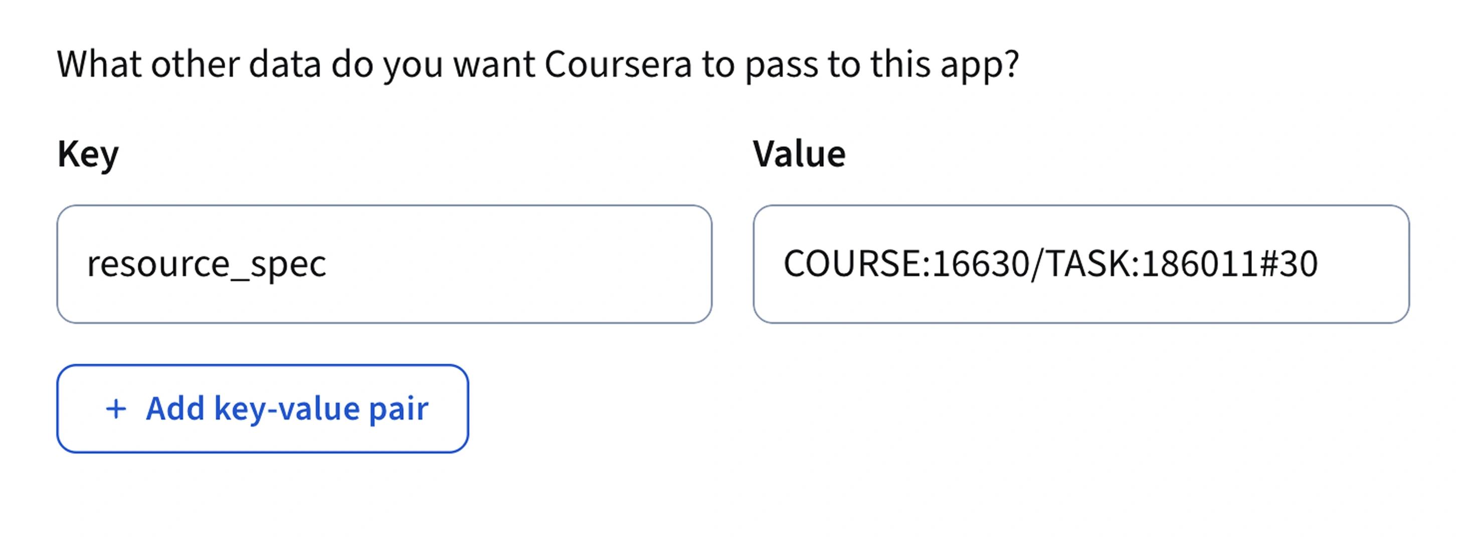 Custom parameters screenshot